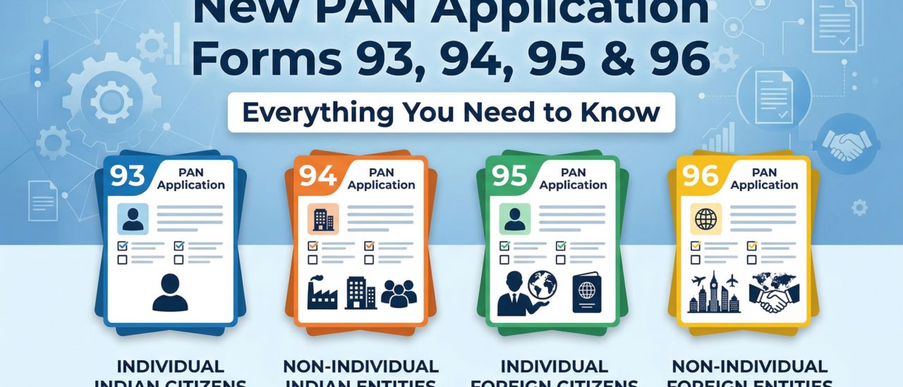 New PAN Application Forms 93, 94, 95 & 96 — Everything You Need to Know