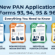 New PAN Application Forms 93, 94, 95 & 96 — Everything You Need to Know