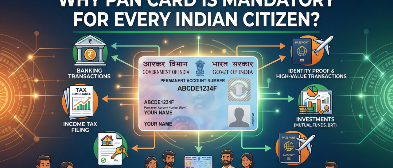 Why PAN Card is Mandatory for Every Indian Citizen ?