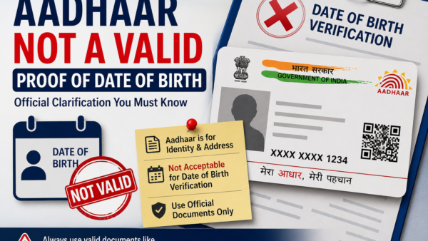 Aadhaar Not a Valid Proof of Date of Birth